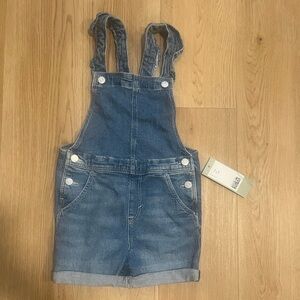 H&M Kids Ruffle Denim Shorts Overalls